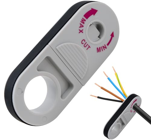 Wire Strippers Electrical, Universal Ring Cable Stripper Tool for Electricians, Wire Cutter for Copper and Insulation Removal, Suitable for Diameter 0.3–1.3 cm