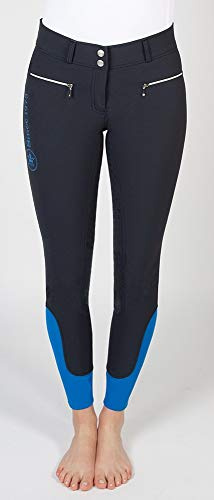 PFIFF 102566 Reithose 'Paisley' Damen Grip Vollbesatz, dunkelblau 38
