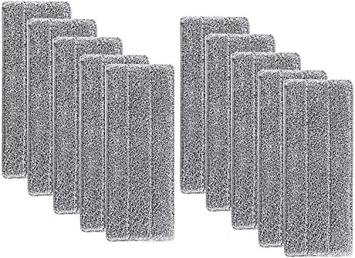 Aisoway Seau à balai avec seau+balai + 2 couches, serpillière, serpillière, serpillère rotative en acier inoxydable, balai à franges, balai à franges rotatifs, manche télescopique rotatif à 360° 10Pcs