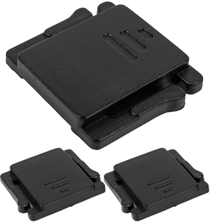 Jeu de 3 Sabots pour les appareils Photo Canon EOS et Sony Alpha, Sabots d'appareil Photo, Accessoires pour Appareil Photo, Hot Shoe Cover, cache griffe