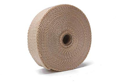 Bande Thermique Echappement Moto Universal Moto Collecteur Turbo Échappement de chaleur Évaluée thermique Ruban en acier inoxydable 1,5 mm * 25mm * 5m 1 (Color : Beige)