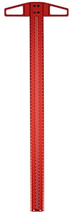 T-Typ Holzbearbeitungslineal Dimensionale Messung Maßstäbe Winkel Winkelmesser Lochpositionierung Anreißlehre Aluminiumlegierung Tischler Messen Markierwerkzeug[600mm (T600)]