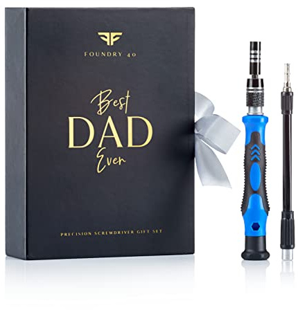 Precision 60-in-1 Magnetic Screwdriver Set - Multi-Tool Gadget for Men & Dad, with Extension Rod and Case - Multitool - Tools for Men - Dad Birthday Gift