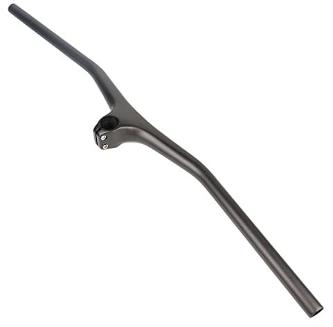 Carbon Lenker Fahrrad Lenker Aluminiumlegierung MTB Lenker Flach Gravel Bike Lenker Leichter Fahrradlenker Rennrad Lenkerband,Black,78cm/31inch