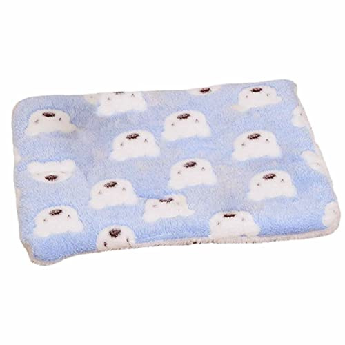 NSXIN Katzendecken für Hauskatzen Waschbar Hundedecke Flauschiges Katzenkissen, Gemütliche Beruhigende Katzendecke Bettmatte für Katze Kleine Hunde, Plüsch Katzen Kissen Kuschelbett (Blau, 30x40cm)