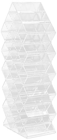 FOMIYES Transparenter Fischförmiger Kosmetik Organizer Aus Acryl Fächer Lippenstift Aufbewahrungsbox Multifunktionales Desktop Lagerregal Für Make-up Büro Und Haushalt