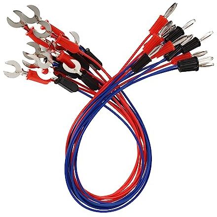 Mobestech 12stücke Verbindungsdrähte Stromanschlussdrähte Elektrokabel Isolierte Kupferdrähte Lehrdrähte Für Stromdemos Für Experimente Und Lernen Im Heimunterricht