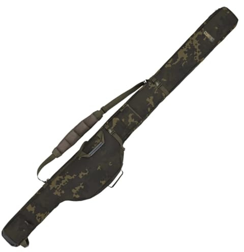 Korda Compac 2 Rod Holdall 12ft Dark Kamo Rutentasche – Gepolstertes Futteral für Zwei 3,65m Karpfenruten & Big Pit Rollen – Wasserabweisend, 50mm Startring geeignet, Außentaschen