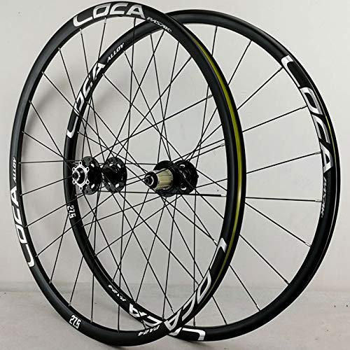 MTB Fahrrad Laufradsatz 26/27.5/29 Zoll Fahrradradsatz Scheibenbremse Ultraleicht Doppelwandig Felge Schnelle Veröffentlichung 7-12 Geschwindigkeit ( Color : Black Hub silver label , Size : 29inch )