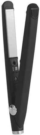 Ferro Arricciacapelli Piastra for capelli USB ricaricabile in ferro arricciacapelli Mini piastra for capelli a doppio scopo Strumento for lo styling dei capelli da viaggio (Color : Black)