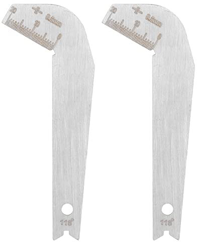 2Pcs Bohrer Winkel Gauge 118 Grad Bohrer Schärfen Gauge Metall Klinge Messung Spitzer Inspektion Werkzeug
