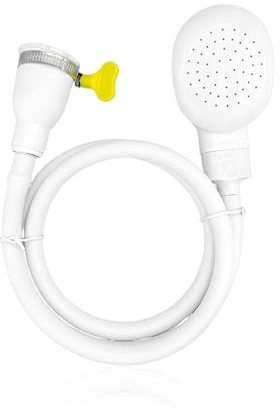 1 Stück weißer Haustier-Badewannen-Duschkopf, Duschkopf-Set, tragbarer Duschkopf, Wasserhahn-Duschaufsatz, Haustier-Dusche, Duschkopf mit Schlauch