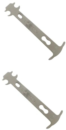INOOMP 2pcs Chain Wear Tool Bike Chain Checker Carbon Steel Measuring Gauge for Road Bike Portable