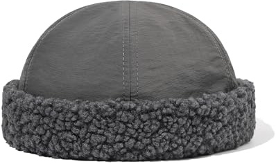 CLAPE Bonnet Docker sans Visière Homme Femme Bonnet de Docker d'hiver Chaude Beanie Docker Cap Bonnet de Marin Miki Imperméable