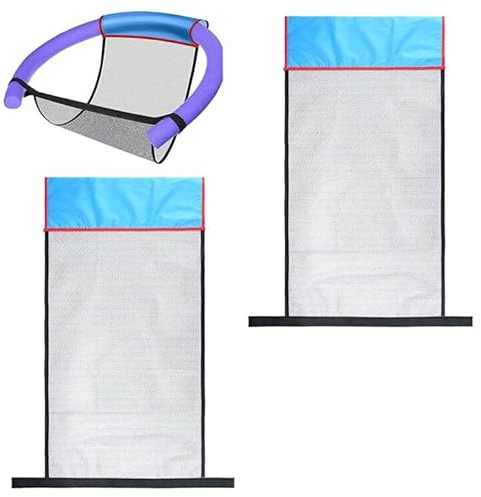 Schwimmstuhl Netztasche,Schwimmendes Poolstuhlnetz,Schwimmen Nudelstuhl,Schwimmnudel Netz Schwimmstuhl,Sling Mesh Stuhl Poolnudeln,Schwimmend Nudelstuhl,Tragbares Schwimmstuhlnetz 2 Stück Tokaneit