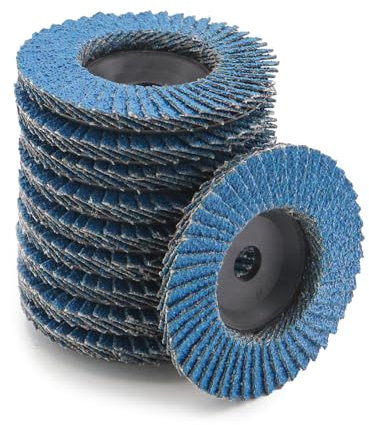 BEASAFY 10 dischi lamellari, Ø 76 mm, grana 40, dischi abrasivi per smerigliatrice angolare per metallo, legno