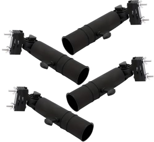 GANAZONO 4pcs Adjustable Golf Umbrella Holder Durable Mounting Accessory for Golf Cart Multi Functional Support for Umbrellas Weather Resistant Design Easy Installation
