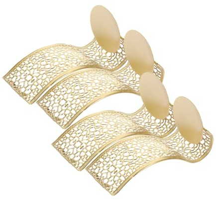 BIUDECO 4 Piezas Soporte de Pared para Velas Candelabro de Hierro para Decoración de Hogar Aplique Ornamental Multifuncional para Salón y Comedor Portavelas Colgante Elegante