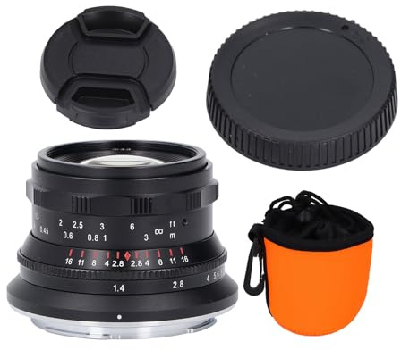 35mm F1.4 Objetivo Retrato Full Frame para Z Mount, Gran Apertura Manual, Alta Resolución y Bokeh Suave - Compatible Z30 Z5 Z6 Z6II Z7 Z7II Z8 Z9 ZFC (Negro)