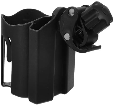 Gogogmee Soporte para Vasos para Silla de Ruedas y Andador Portavasos Resistente y Estable sin Herramientas Accesorio Práctico para Botellas y Tazas Compatible con Cochecitos y Carros para