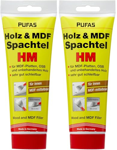 4019-Holz- und MDF-Spachtel, 400 g (Packung mit 2)