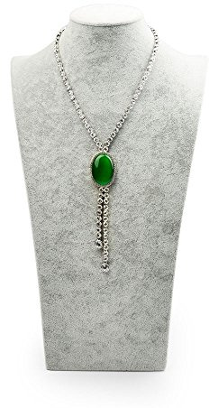 Oirlv Velvet 3-Dimensional Jewelry Stand Necklace Pendant Chain Jewelry Bust Display Holder (H15.16)