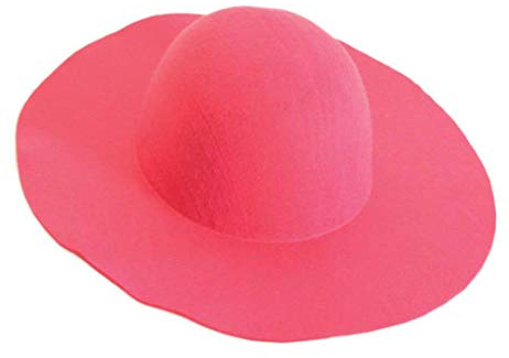 KarnevalsTeufel Damen Schlapphut aus Filz in Pink Größe: ca. 58cm