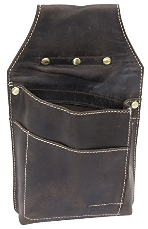 LEAS Sac de serveur Vintage-Style, cuir véritable, marron