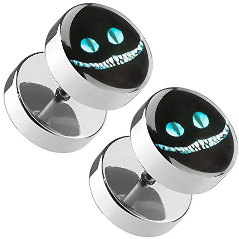 Piercingfaktor Ohrstecker Fake Ohr Plug mit verschiedenen Motiven