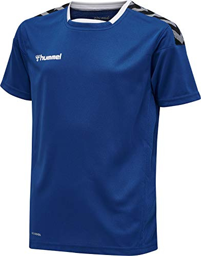 hummel Jungen Trikot Hmlauthentic Kids Poly Jersey S/True Blue, 128, 204920-7045-128