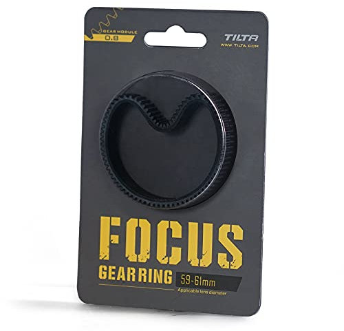 Tilta Seamless Focus Gear Ring for 59-61mm Lens 360° Seamless Rotation Silent for Tilta Mini Follow Focus Nucleus Nano DSLR 0.8 Mod Standard Gear Camera Lens Accessories TA-FGR-5961