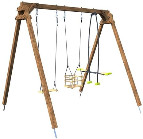 Soulet Balançoire Objectif Nature 3 agrès Pierre