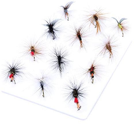 ANCLLO 12 Stück Top Bewertung Trocken/Nymphe/Streamer Fliegenfischen Fliegen Forellen Fliegensortiment