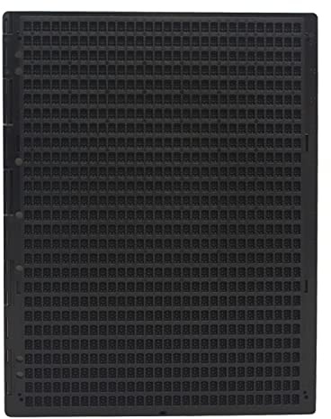 WANGCL Pizarra y lápiz capacitivo portátil de plástico con 27 líneas x 30 celdas, herramienta de aprendizaje en braille para escritura en braille