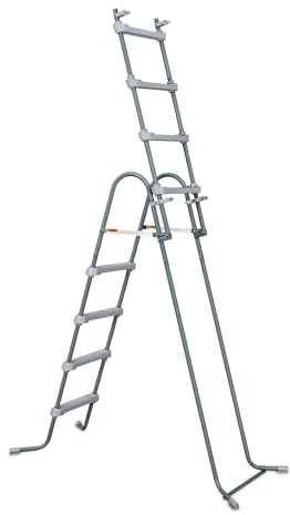 Summer Waves Scala piscina camminata grigio H 122 cm