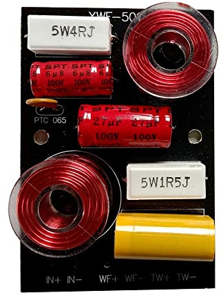 JINGERL 4Ohm 2-Wege-Teiler-Treble-Tofer-Frequenzteiler 12DB / Okt 20 0w 3.0k. Hz 2Unit Lautsprecher-Crossover-Filter for Heimkino-Lautsprecher
