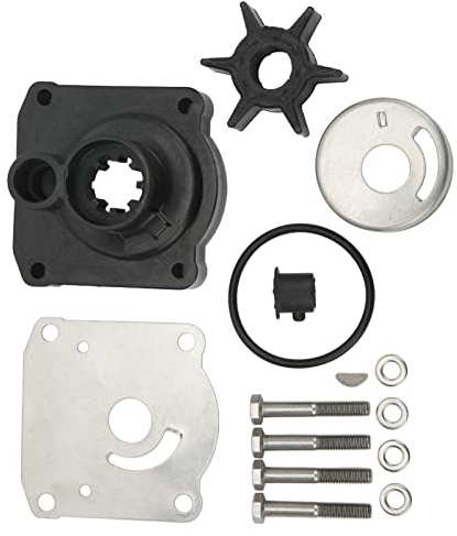 Alomejor Außenborder-Wasserpumpen-Kit, 2-Takt 25 PS 30 PS Außenborder-Wasserpumpen-Impeller-Umbausatz für 61N W0078 11 00