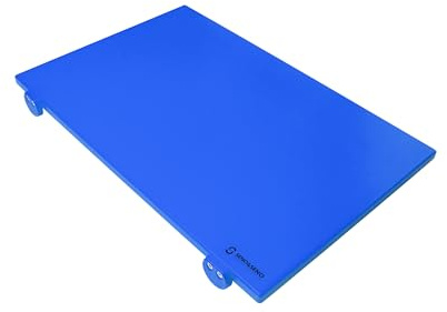 SENO & SENO | Tagliere rettangolare da cucina in polietilene con fermi | Superficie antiaderente e resistente agli urti | Disponibile in diverse dimensioni e colori (blu, 40x30x2)