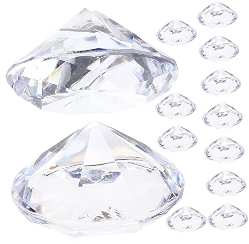 Baluue 12stücke Tischkartenhalter Aus Acryl Für Hochzeiten Mit Kreativem Diamantdesign Stabiler Standfläche Zur Aufbewahrung Von Platzkarten Und Notizen Kompaktes Format