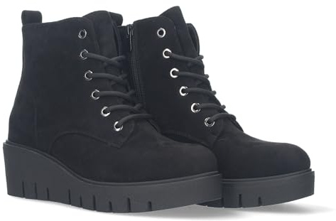 shoes&blues.es Botin de Cuna Comodos para Mujer, Material Aterciopelado. Cierre de Cremallera.