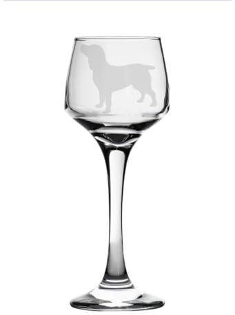 Boykin Spaniel Engraved Sherry Glass, Animal Dog Gift for Women, Gift for Men