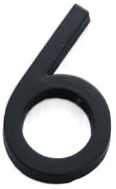 Hausnummer 60 mm Selbstklebender Hausnummern-Aufkleber for Wohnungs-Kunststoff-Türschild Haustür-Plakette Nummernschilder Briefkasten-Straßennummern Hausnummernschild (Color : Number 6)