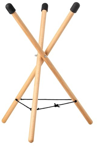 Handpan-Trommelständer, Massivholz, Snare-Ständer, Handpan-Halterungen, , stabil, rutschfest, tragbar, verstellbar, Trommelhalter für Handpan-Trommel, Stahlzungentrommel