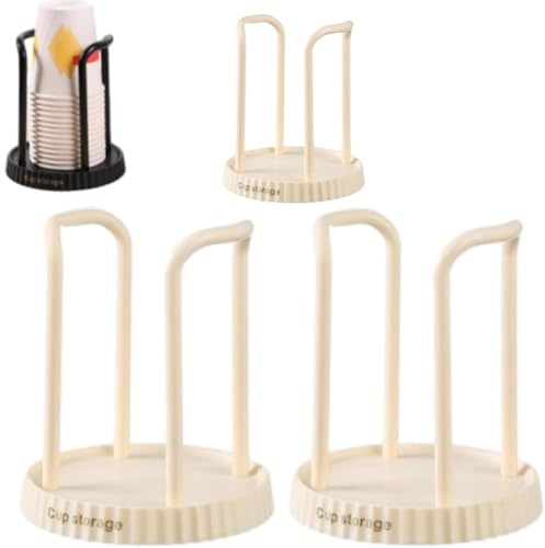 3Pacchi Portabottiglie Per Tazze Dispenser Per Bicchieri Di Carta Da Tè, dispenser per bicchieri di carta usa e getta,Supporto Per Espositore Per Tazze, Dispenser Per Bicchieri Di Plastica, Porta Bicc