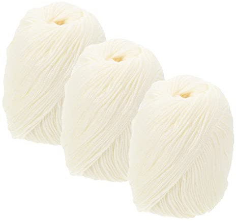 SEWOART 3 Rollen Baumwollgarn Multifunktionales Häkel Und Strickgarn Für Haus Und Handarbeiten Weich Und Haltbar