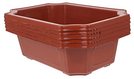 ORFOFE 5stücke Kunststoff-blumentöpfe Mit Abflussloch Für Bonsai Und Sukkulenten Für Balkon Und Innendekoration Modernes Design Für Gartenliebhaber