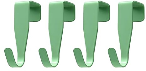 CALLYSONIC 4 Pièces Crochet Porte, Patere Porte à Suspendre, Suspension Stable, Sans Perçage, pour Porte Standart, Tiroir, Placard Armoire, pour Cuisine Salle de Bains Chambre à Coucher (Vert)