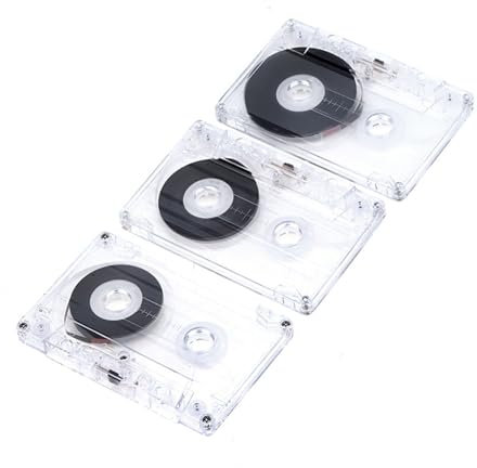 Lot de 3 cassettes vides pour un son clair et réaliste 45, 60, 90 minutes