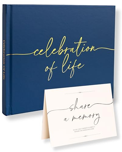 Lamare Funeral Guest Book for Memorial Service – Elegant Celebration of Life Guest Book and in Loving Memory Guest Book - Condolences Book for Funeral