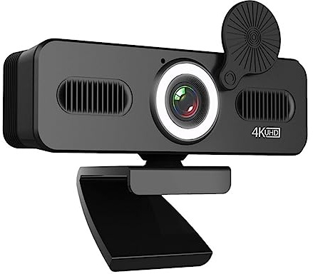 DCDCD Webcam 4k USB Webcam 1080P Web Camera With Microphone Web Cam For PC Computer Laptop Video Mini Camera With Webcam Cover(4K)